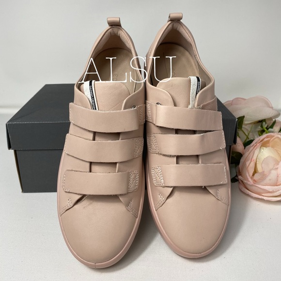 🌸 SALE 🌸 ECCO Soft 8 Ladies Strap Sneakers Rose Dust AUTHEN Size 440513 01118 - Picture 3 of 8